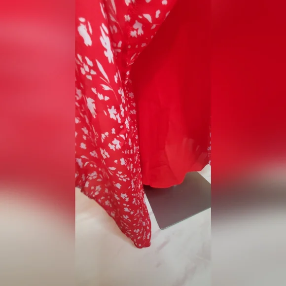 🔥HostPick🔥PARKER -size 2 -Purple and Red Sleeveless V-Neck High-Low Dress